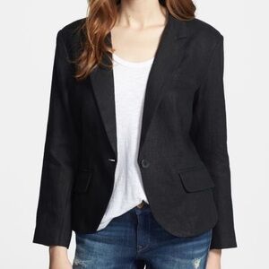 Olivia Moon Linen Blazer Jacket